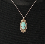 Unique Turquoise Pendant | Handcrafted Design