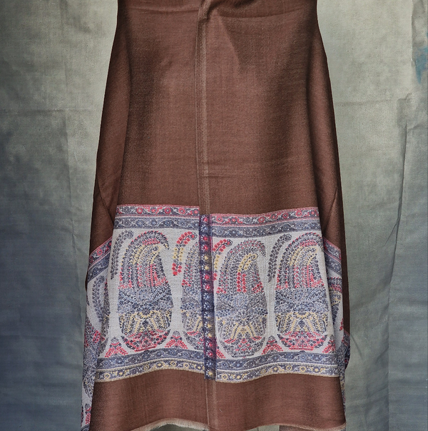 The Ultimate Choice in Luxury Soft Kashmir Pashmina Stoles- Umber Brown