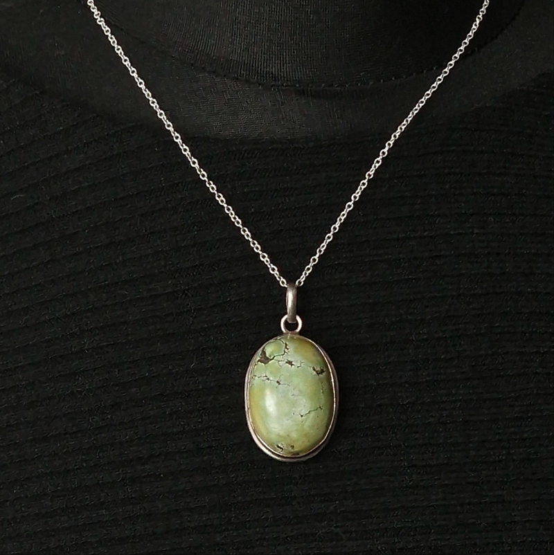 Vintage Handmade Turquoise Pendant - Baga Ethnik Living Default Title Pendants