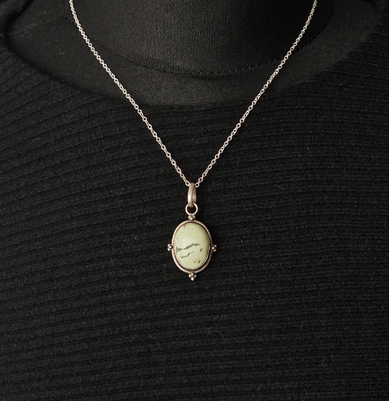 Vintage Green Turquoise Pendant
