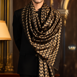 Twilight Moonlight Reversible Stole – Black & Gold