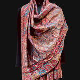 Heritage Zari Kani Woven Shawl – 100% Pure Wool Luxury - Baga Ethnik Living Default Title