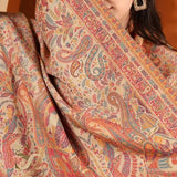 Women's Wool Kani Ethnic Weave Shawl – Sandy Beige
