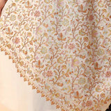 Pashmina Nalki Embroidery Weave Stole – Pristine White
