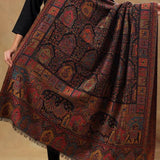 Kani Pashmina Blend Wool Shawl - Mughal Scene