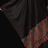 Paisley Palla Kani Women’s Pashmina Stole – Black