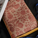 Fine Wool Ivory and Blush Reversible Pashmina Shawl – wedding gift