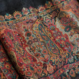 Zari Moonlight Kani Weave Pure Wool Palla Black Paisley Border Luxury Shawl