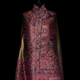 Moonlight Pashmina – Gold-Fuscia Two-Tone Darbar Kani Shawl - Baga Ethnik Living Default Title Accessories:Scarves & Wraps