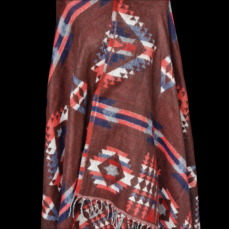 Handwoven Wool Bed Shawl -  Soft Throw
