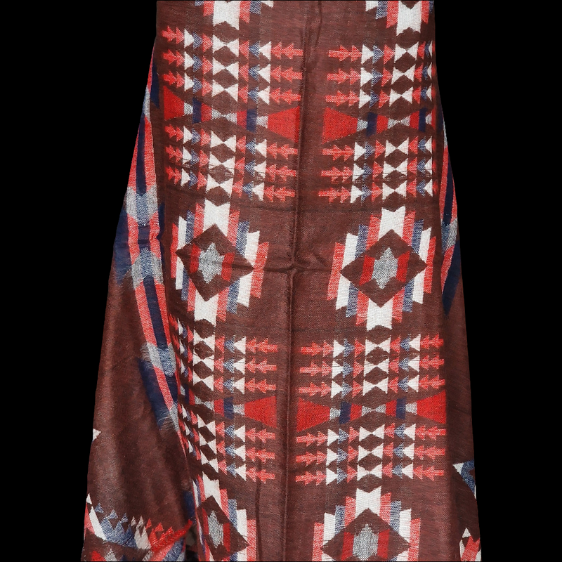 Handwoven Wool Bed Shawl -  Soft Throw