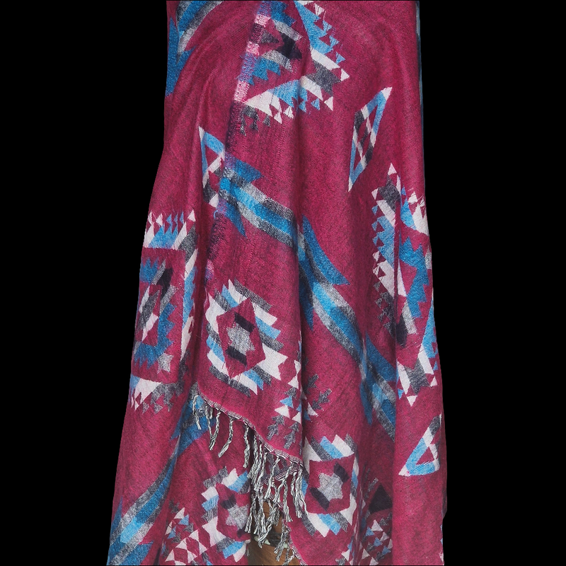 Mindful Tibet Meditation Warm Blanket Shawl – Soft, Cozy & Handwoven - Baga Ethnik Living Default Title Accessories:Scarves & Wraps