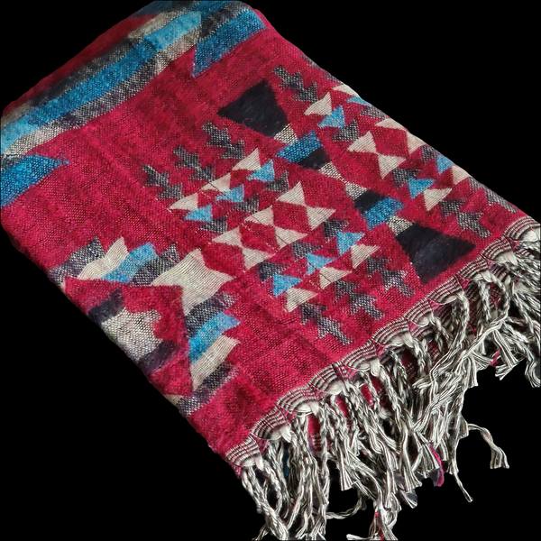 Mindful Tibet Meditation Warm Blanket Shawl – Soft, Cozy & Handwoven