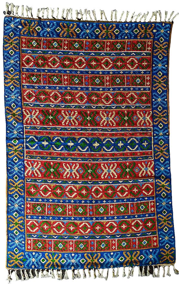 Kashmir Chain-Stitch Handmade Tapestry