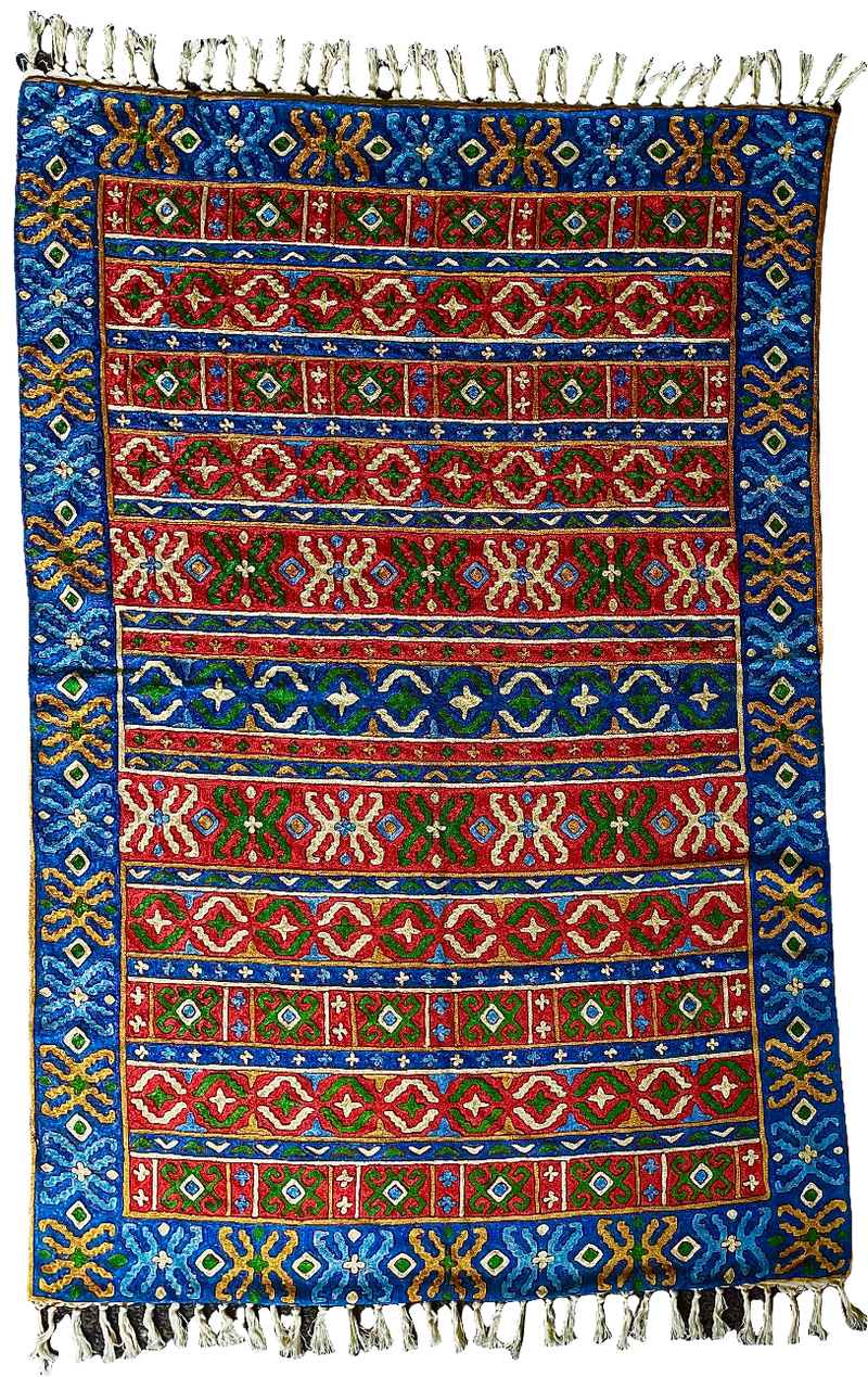 Kashmir Chain-Stitch Handmade Tapestry