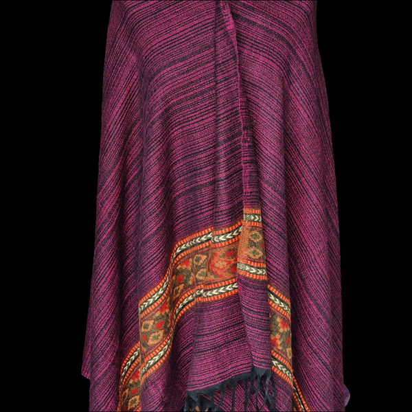 Wool Blend Bed Throw Shawl – Soft, Oversize, Dual Use