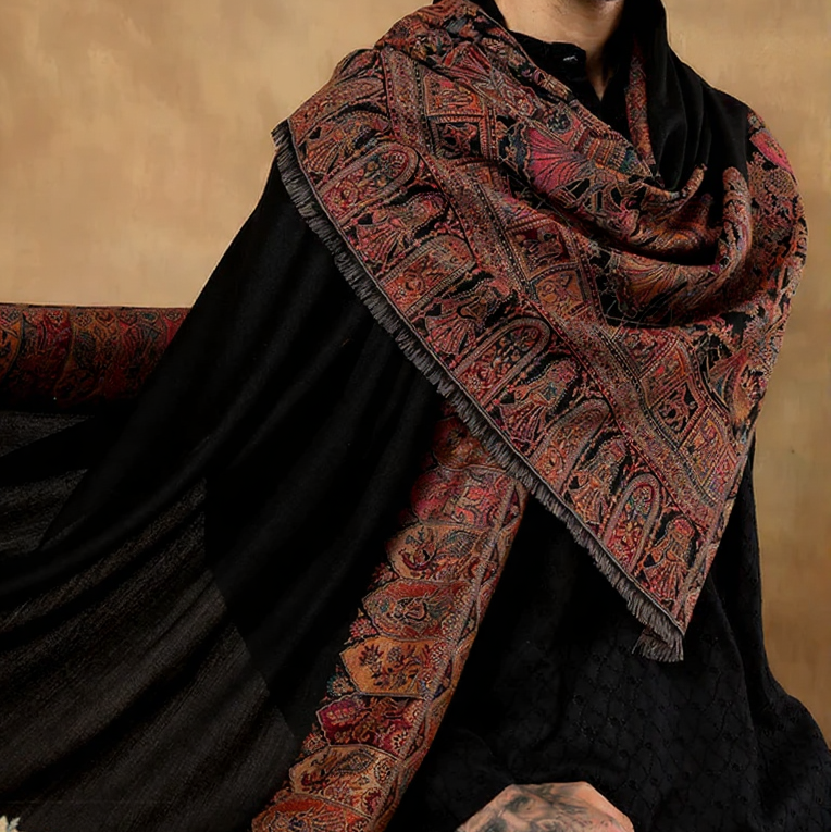 His & Her Gift Box – Pure Wool Kani Shawl Set - Premium Packaging