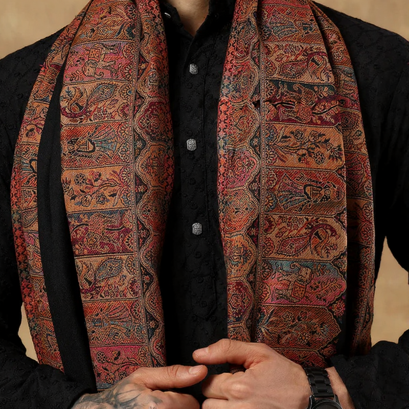 His & Her Gift Box – Pure Wool Kani Shawl Set - Premium Packaging