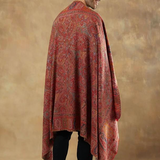Men’s Red Pashmina Kashmiri Shawl – Paisley Kani Style