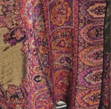 Moonlight Pashmina – Gold-Fuscia Two-Tone Darbar Kani Shawl