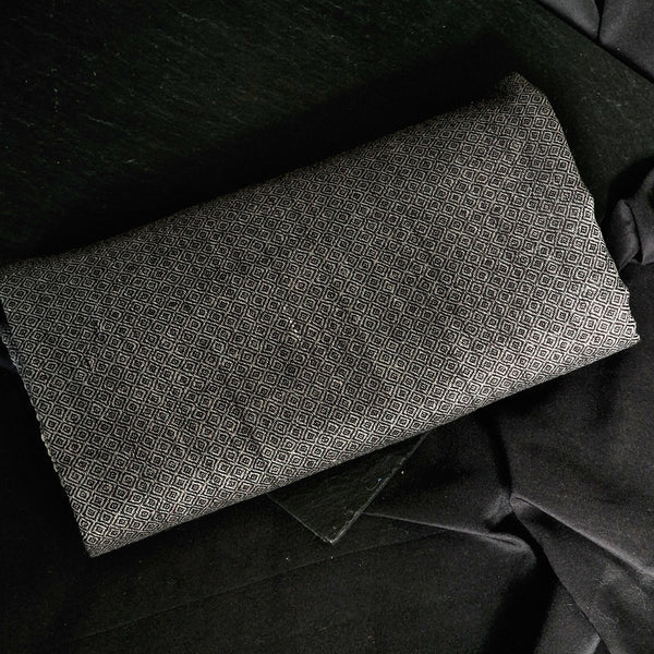 Luxury Diamond Weave Soft Kashmir Pashmina Stoles - Abalone Grey - Baga Ethnik Living