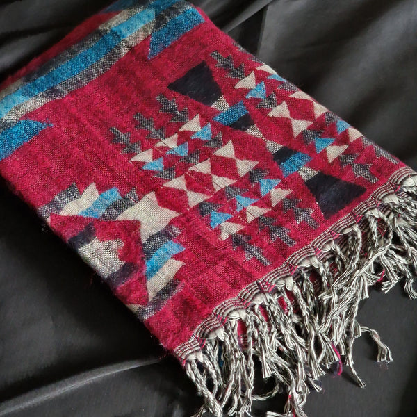 Mindful Tibet Meditation warm Blanket Shawl - Baga Ethnik Living