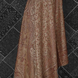 Royal Jamawar Men’s Kani Style Shawl – Tawny Beige