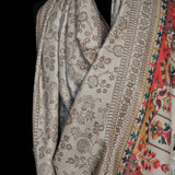 Ethnic Kani Weave Pure Wool Shawl – Elegant, Warm, and Soft Touch