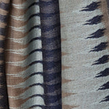 Handwoven Kashmiri Ikat Fine Wool Pashmina Stole – Midnight Blue - Baga Ethnik Living Default Title Accessories:Scarves & Wraps