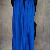Authentic Kashmiri Diamond Weave Pashmina Scarf - Blue