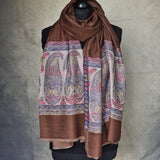 The Ultimate Choice in Luxury Soft Kashmir Pashmina Stoles- Umber Brown