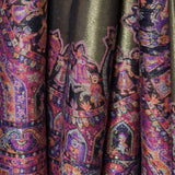Moonlight Pashmina – Gold-Fuscia Two-Tone Darbar Kani Shawl