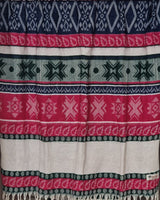 Colourful Tibetan Shawl – Handwoven Himalayan Wool Winter Wrap