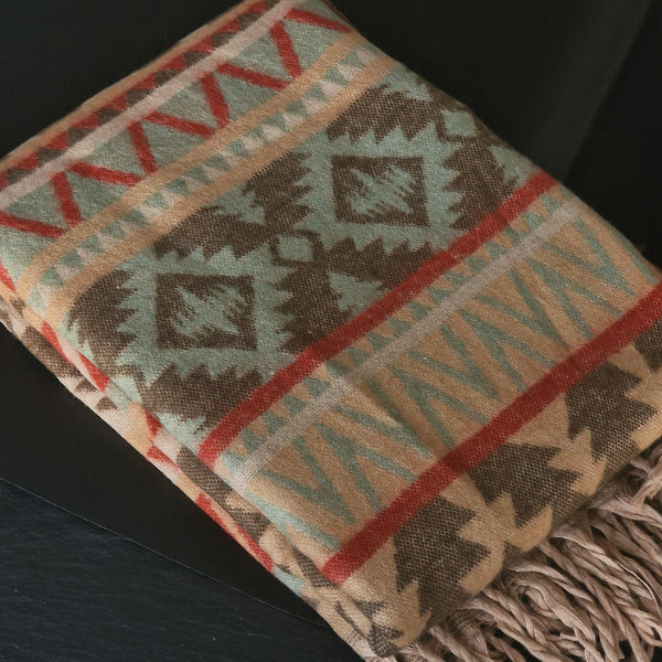 Stay Warm with Authentic Himalayan Yak Wool Shawl Blanket