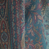 Royal Jamawar Men’s Shawl – Turquoise Blue, Kani Style