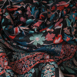 Authentic Luxury Soft Kashmir Kani Weave Pashminas - Adeline Black