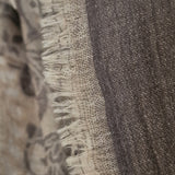 Kani-Style Woven Floral Luxury Pashmina Soft Stole – Cream & Black