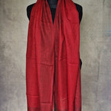 Authentic Soft Paisley Weave Kashmiri Pashmina Scarf - Sweet Red