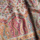 Women's Wool Kani Ethnic Weave Shawl – White