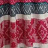 Tibetan Geometric Wool Shawl – Colourful Himalayan Handwoven Wrap