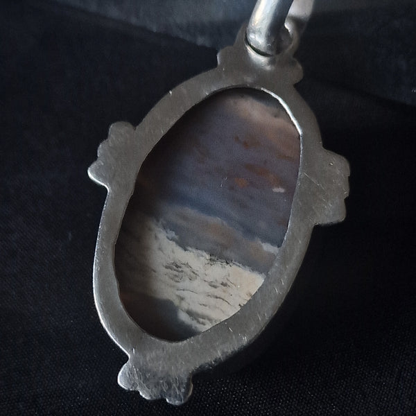 One-Of-A-Kind Striped Jasper 925 Sterling Silver Pendant