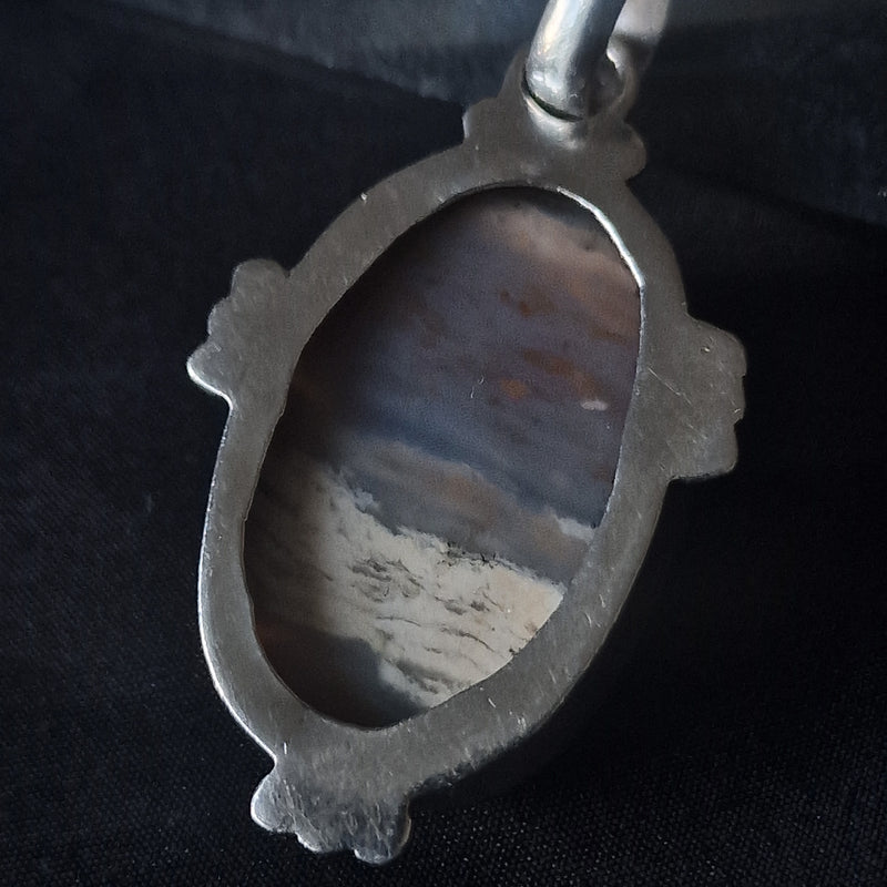 One-Of-A-Kind Striped Jasper 925 Sterling Silver Pendant