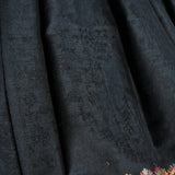 Zari Moonlight Kani Weave Pure Wool Palla Black Paisley Border Luxury Shawl