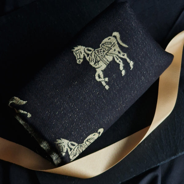 Twilight Reversible Shawl –Black & Gold Moonlight Design