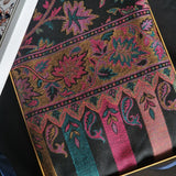 Black Men's Kashmiri Pashmina Shawl - Luxury and Lightweight