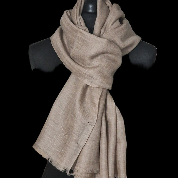 Authentic Luxury Soft Kashmir Pashminas Cashmere Stole - 100% Cashmere Grey - Baga Ethnik Living Default Title Accessories:Scarves & Wraps