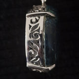 Gorgeous Deep Blue Chrysocolla Silver Sterling Pendant