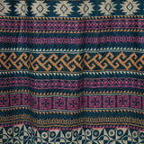 Himalayan Tibetan Wool Shawl – Colourful Geometric Winter Wrap
