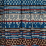 Bohemian Himalayan Wool Shawl – Colourful Tibetan Geometric Wrap