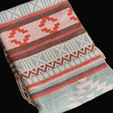 Himalayan Blanket Shawl – Woolen Multicoloured Tibetan Design